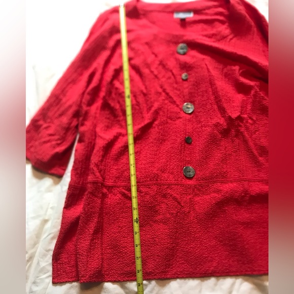 JM Collection Blouse Shirt with Buttons - Picture 9 of 9